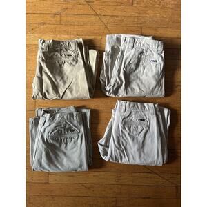 Men’s Mountain Khakis Pants Size 32x34 Lot Of 4 Work Utility Tan Brown EUC